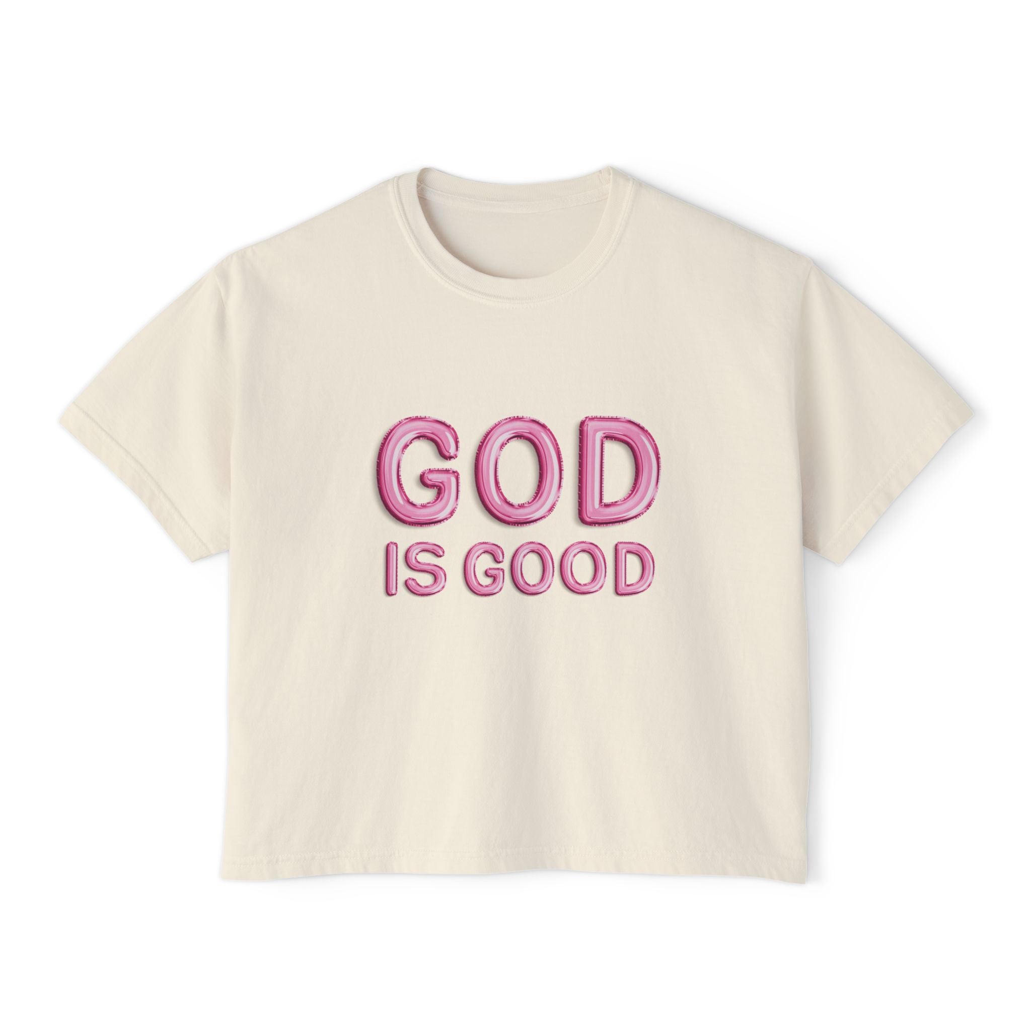 God is Good Balloons | Woman's Boxy Tee