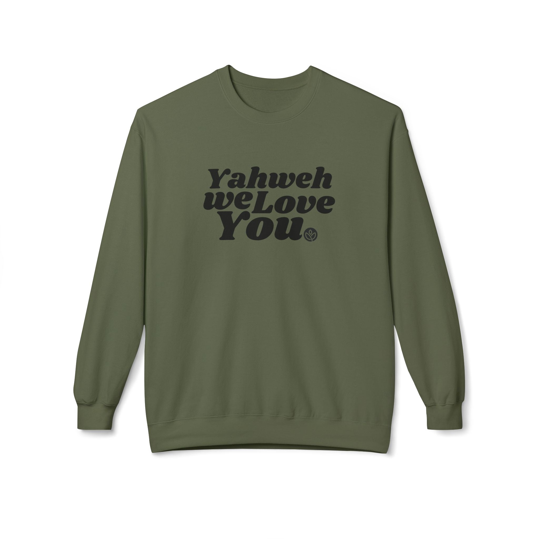Yahweh We Love You GC l Unisex Fleece Crewneck Sweatshirt