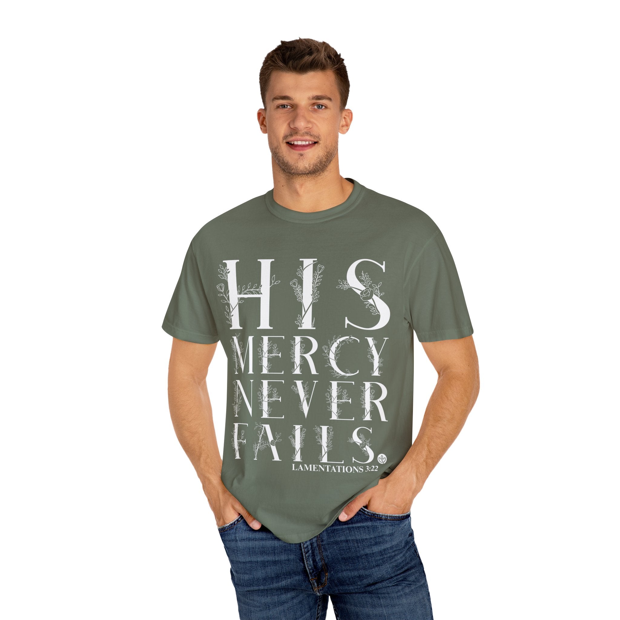 His Mercy GC |  Unisex Garment-Dyed Tee