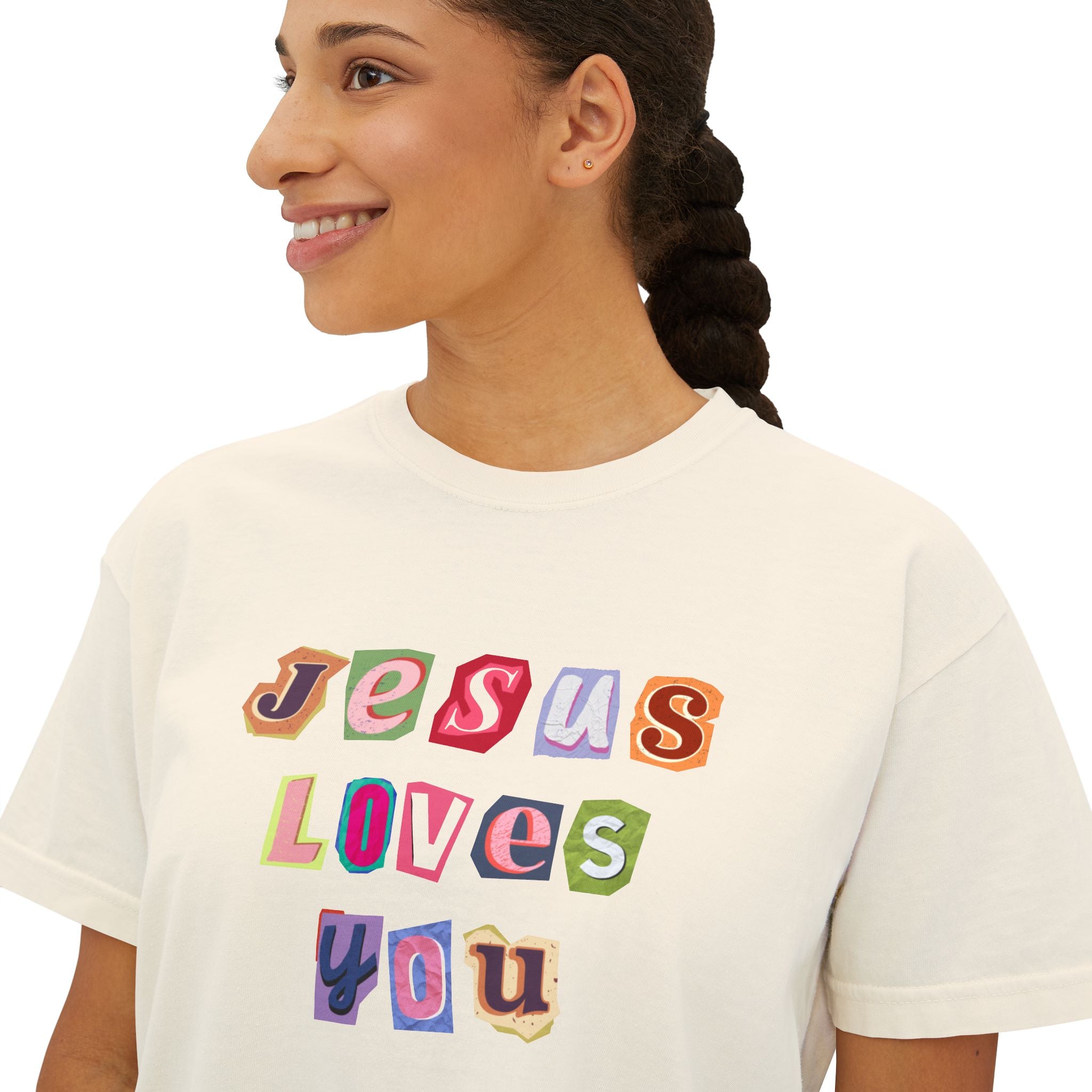 Jesus Loves You! | Woman's Boxy Tee