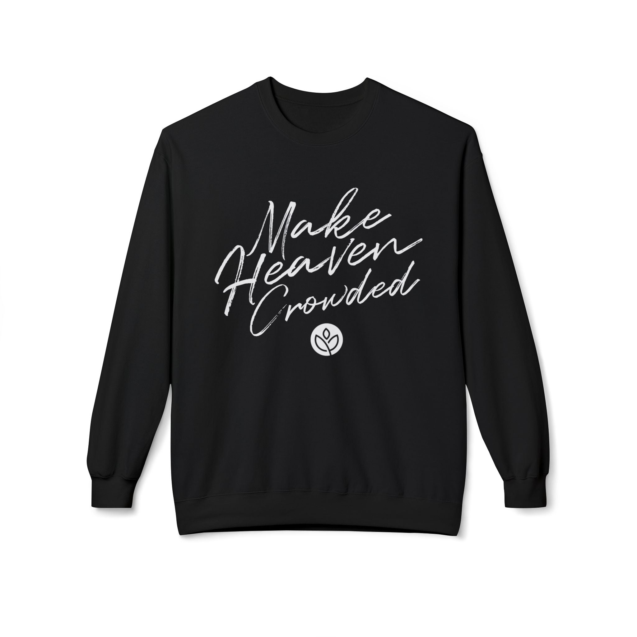 Make Heaven Crowded GC l Unisex Fleece Crewneck Sweatshirt
