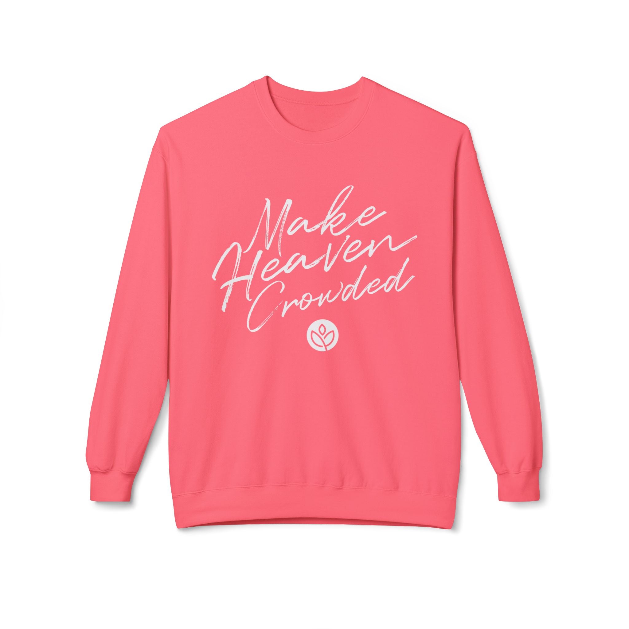 Make Heaven Crowded GC l Unisex Fleece Crewneck Sweatshirt