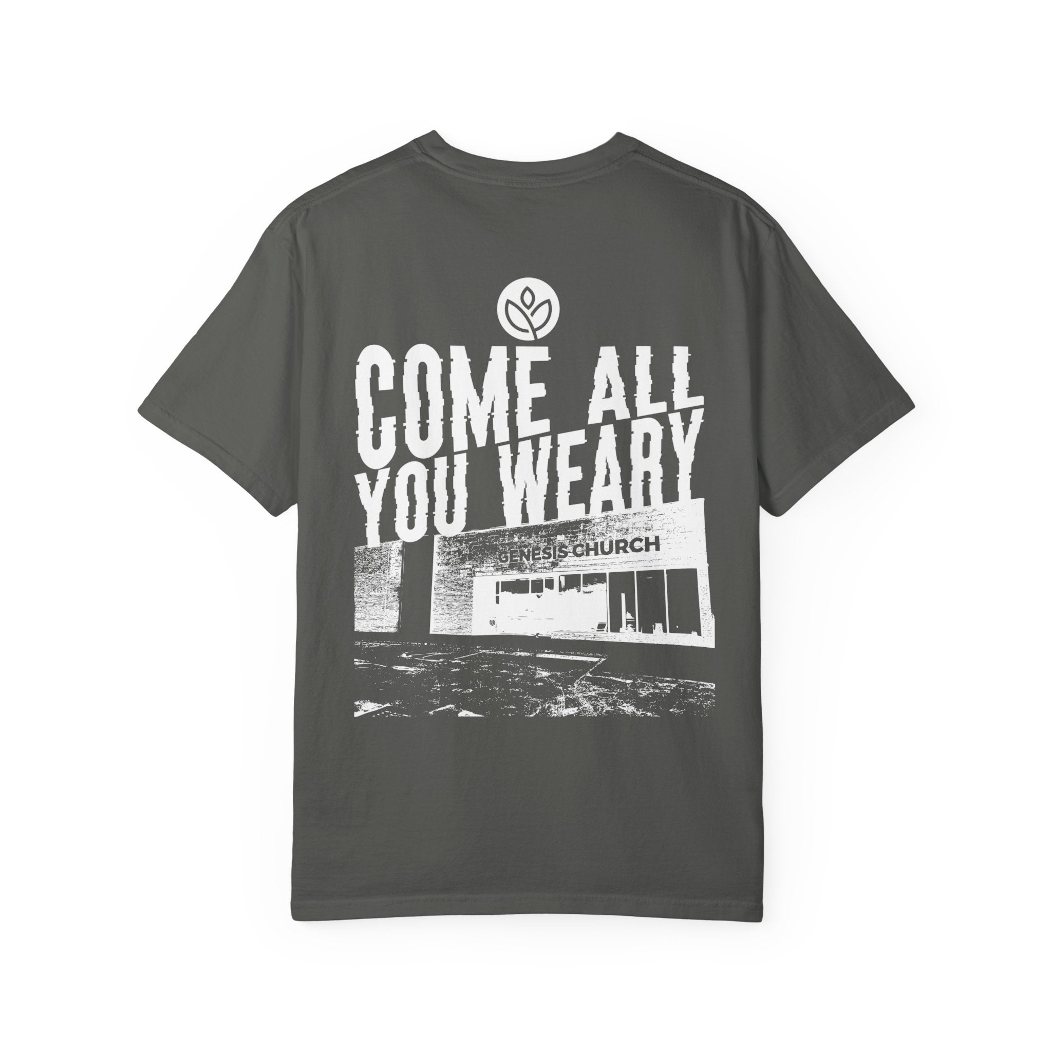 GC Come All You Weary (Front and Back) |  Unisex Garment-Dyed Tee