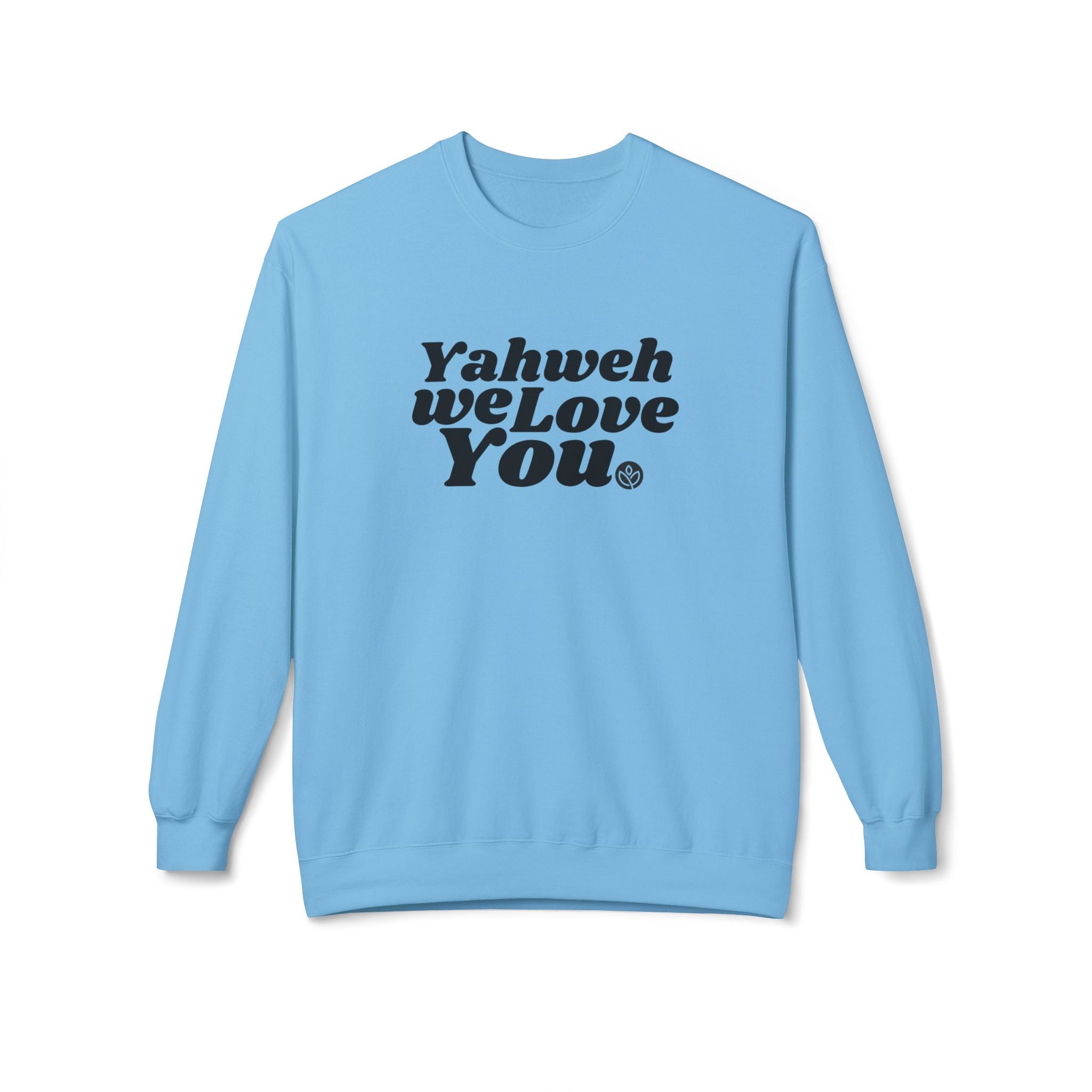 Yahweh We Love You GC l Unisex Fleece Crewneck Sweatshirt