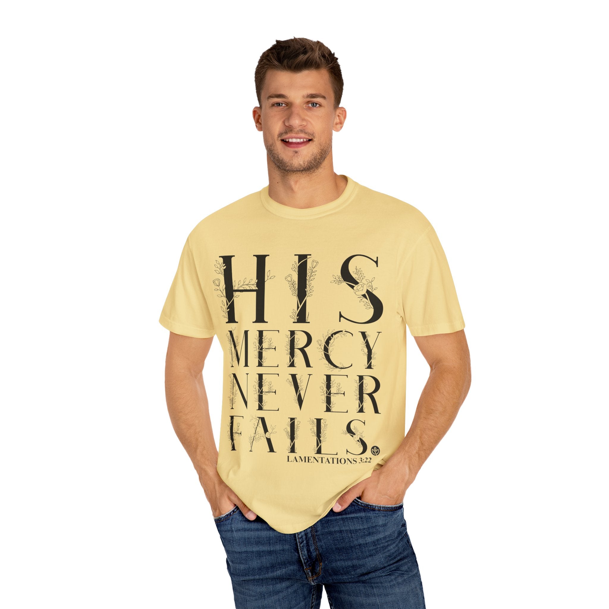 His Mercy GC |  Unisex Garment-Dyed Tee