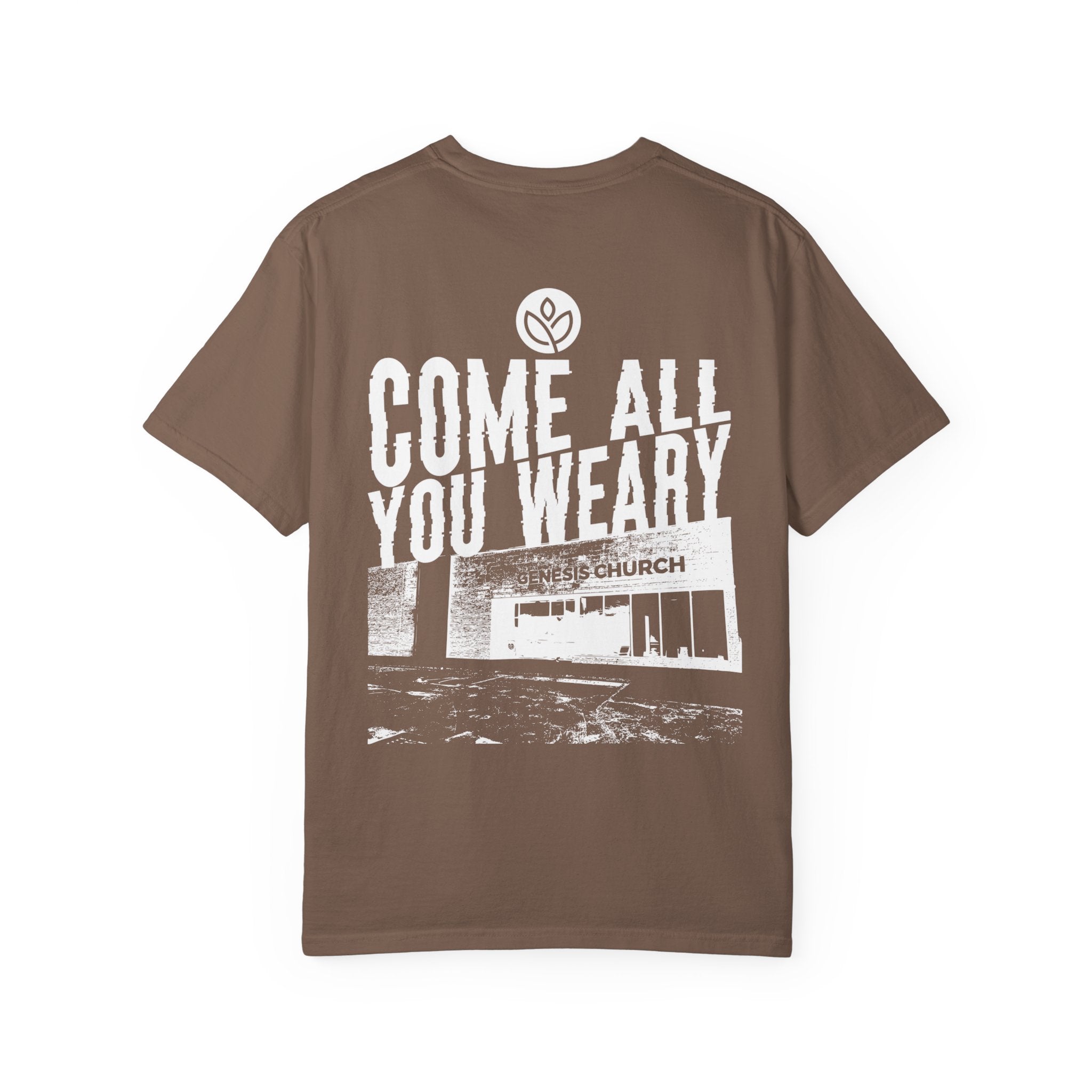 GC Come All You Weary (Front and Back) |  Unisex Garment-Dyed Tee