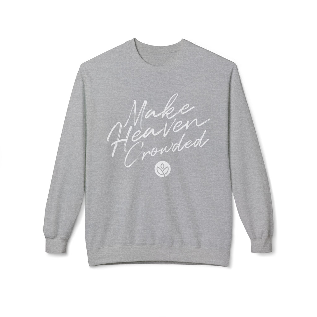 Make Heaven Crowded GC l Unisex Fleece Crewneck Sweatshirt