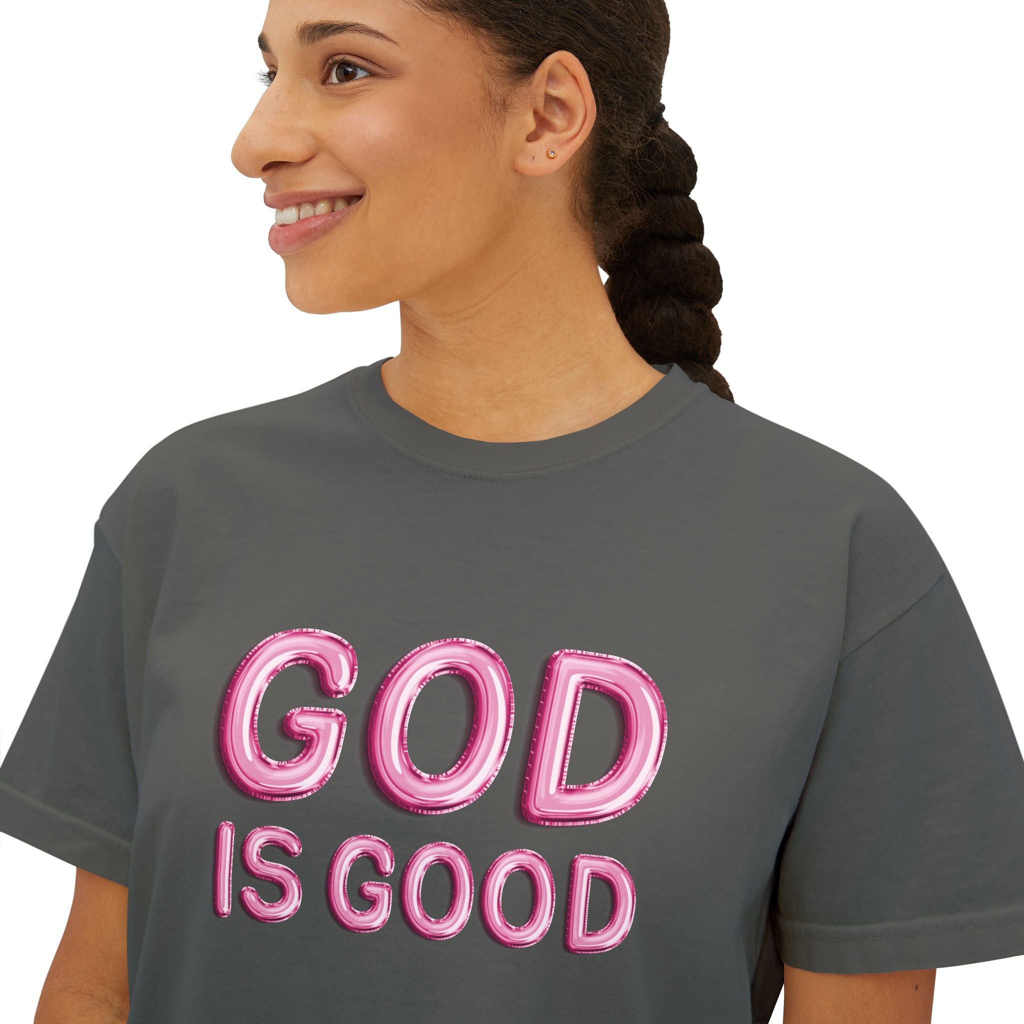 God is Good Balloons | Woman's Boxy Tee