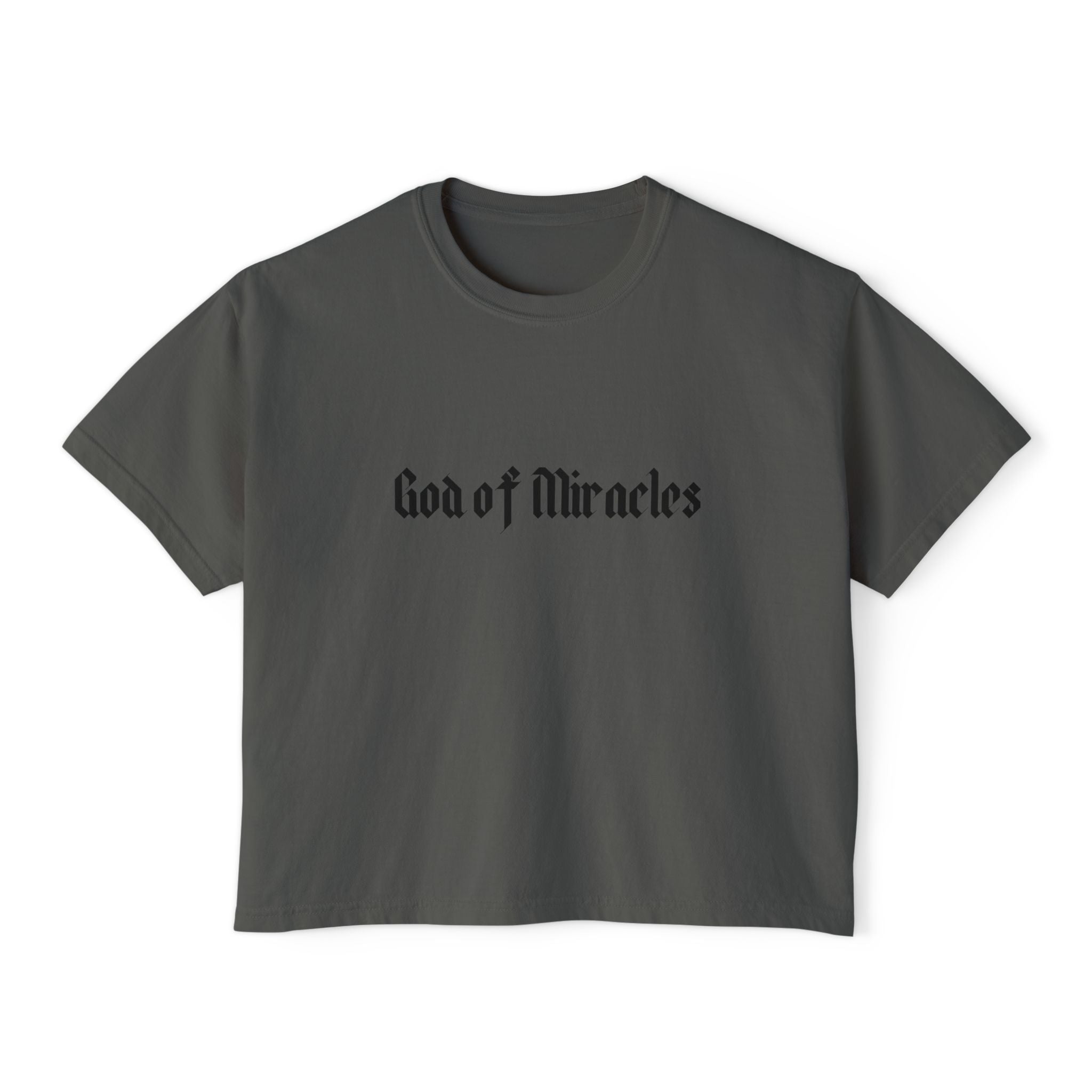 God of Miracles | Woman's Boxy Tee