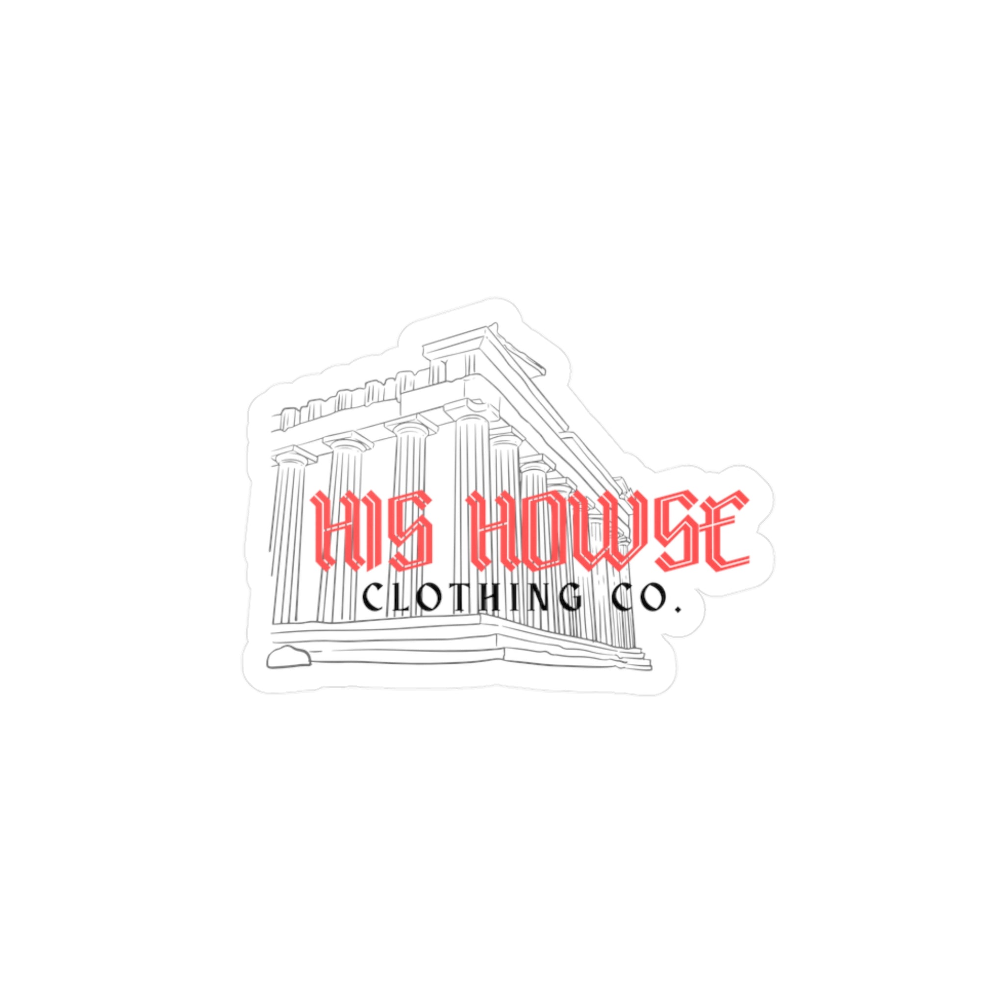 His Howse | Vinyl Sticker