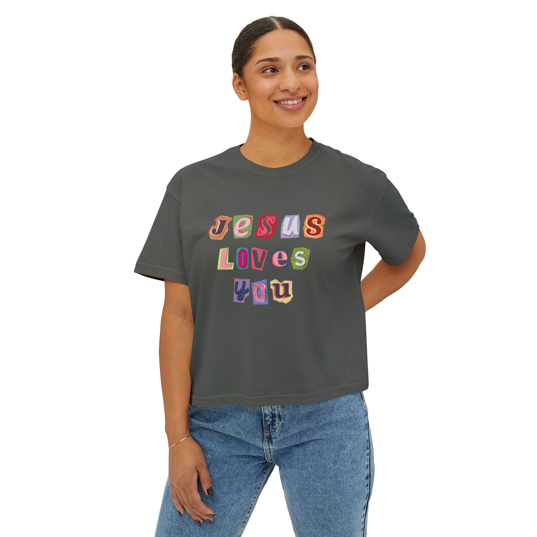 Jesus Loves You! | Woman's Boxy Tee