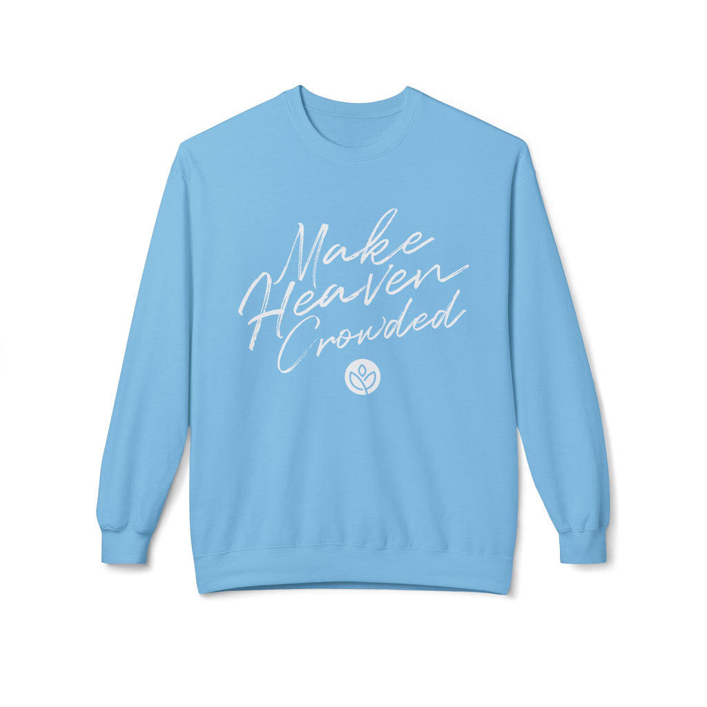 Make Heaven Crowded GC l Unisex Fleece Crewneck Sweatshirt