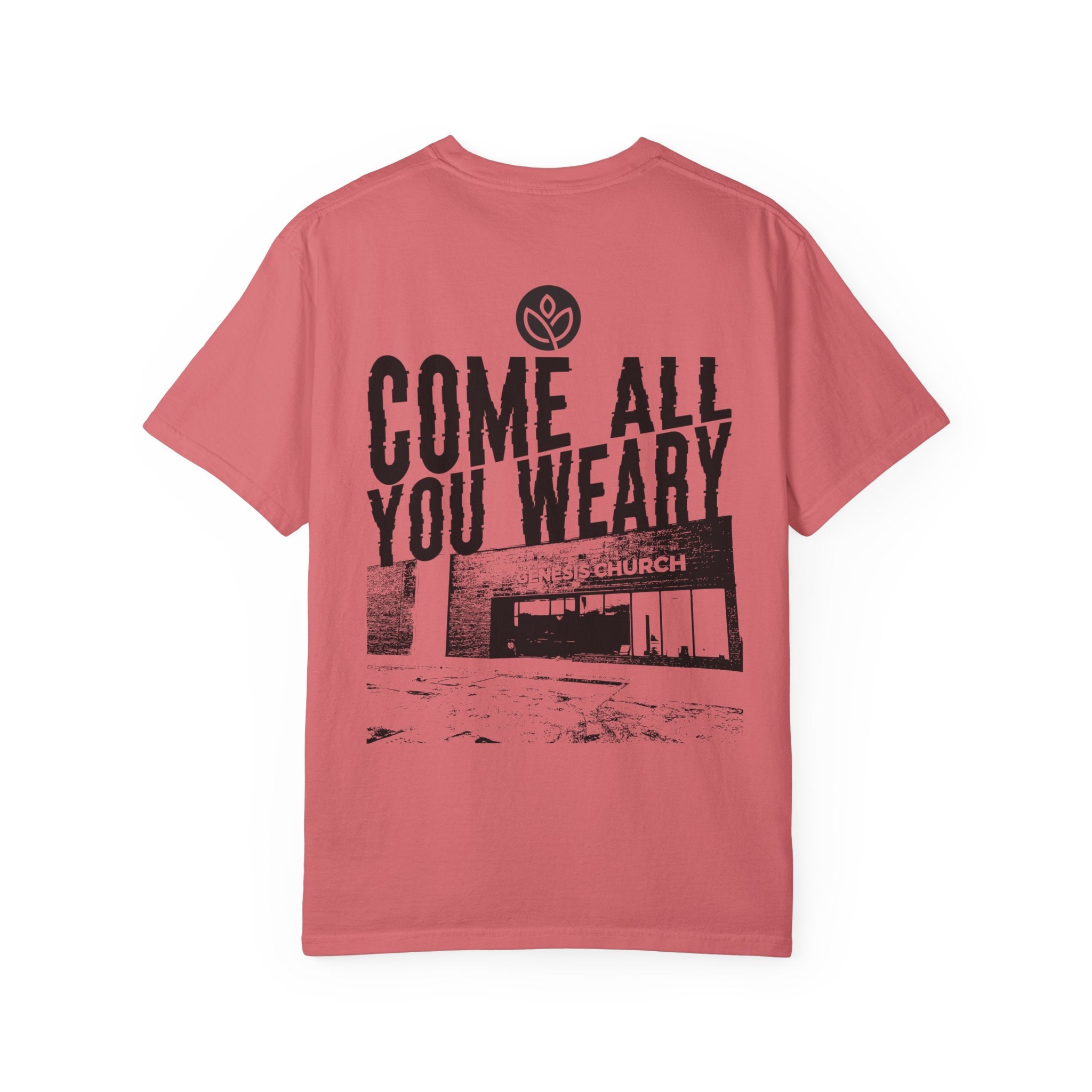 GC Come All You Weary (Front and Back) |  Unisex Garment-Dyed Tee