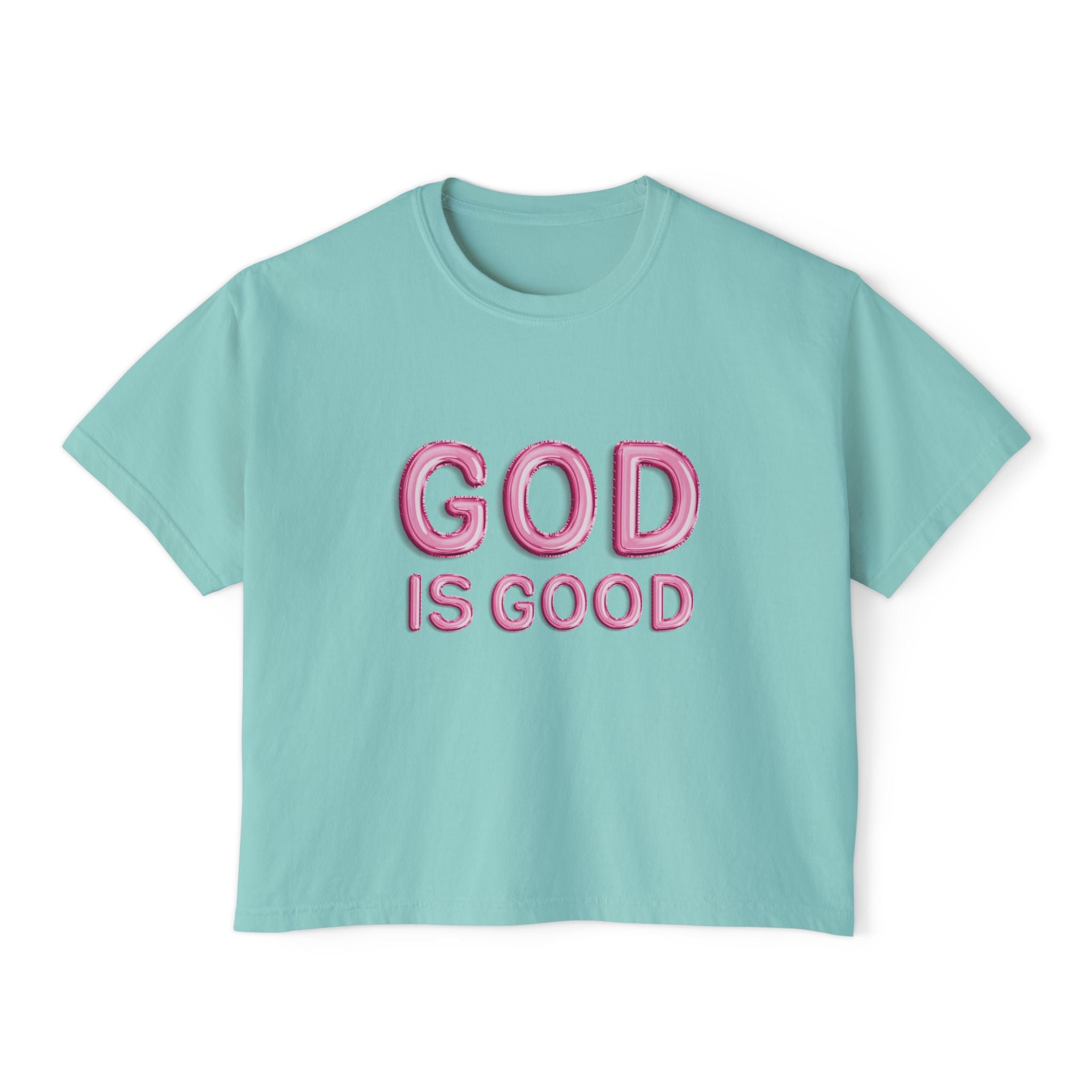 God is Good Balloons | Woman's Boxy Tee