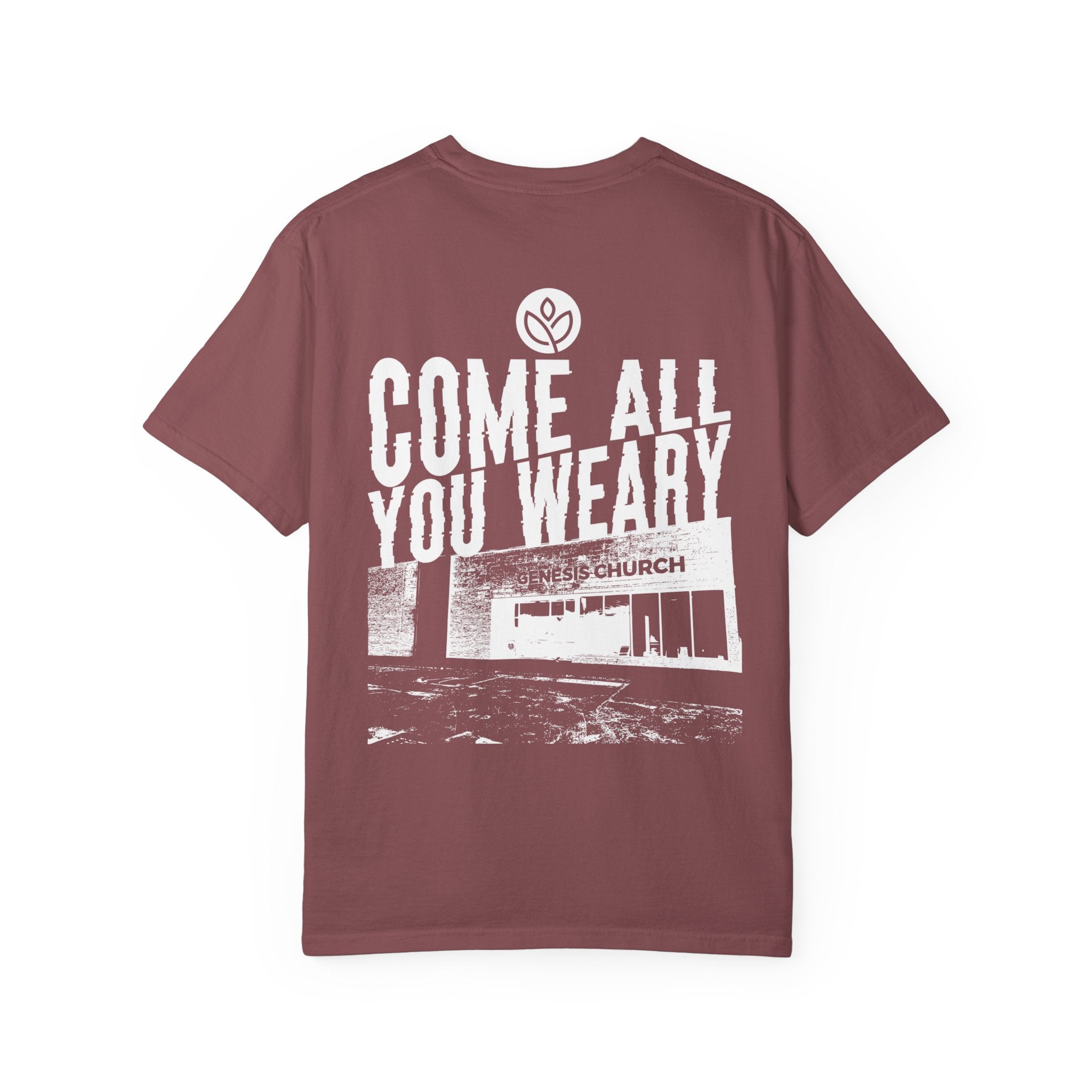 GC Come All You Weary (Front and Back) |  Unisex Garment-Dyed Tee