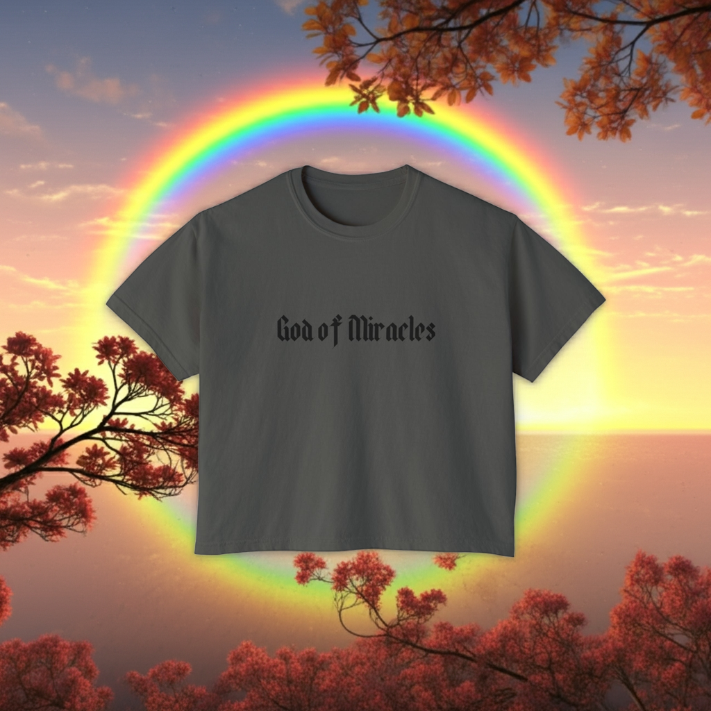God of Miracles | Woman's Boxy Tee